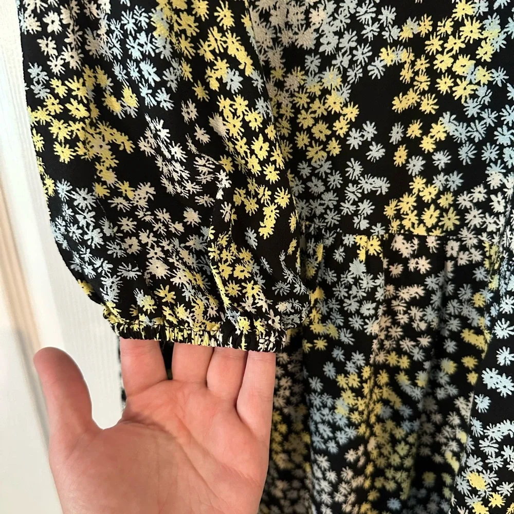 H&M Floral Long Sleeve Shirt Dress - Picture 2 of 4